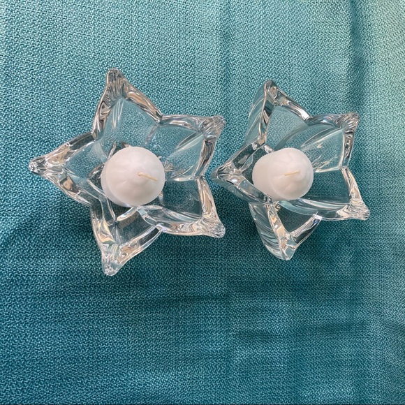 Vintage WMF Starflower 24% Lead Crystal Votives Set of two - Picture 3 of 7
